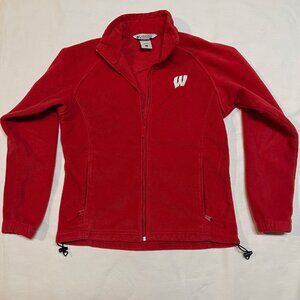 Wisconsin Badgers zipped fleece jacket by Columbia. Size L.